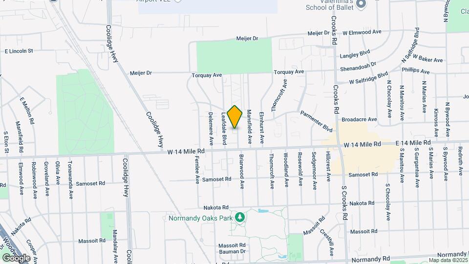 4835-4839 Briarwood Ave Mapa y Detalles de la Ubicación