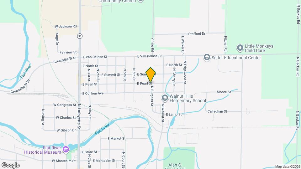 813 E Pearl St Map and Location Details