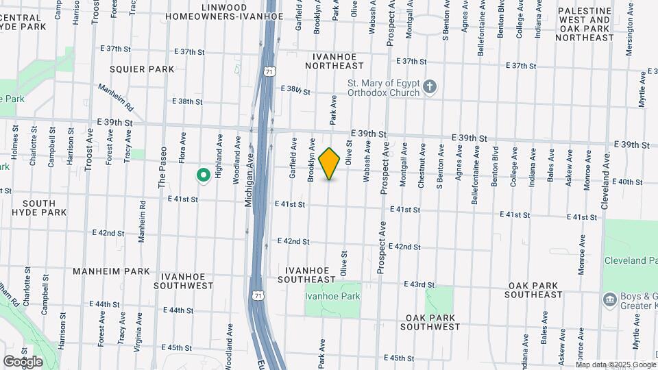 4032 Park Ave Map and Location Details