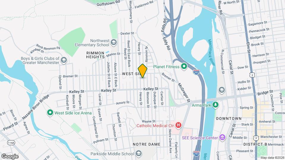 593 Hevey St, Unit 2 Map and Location Details