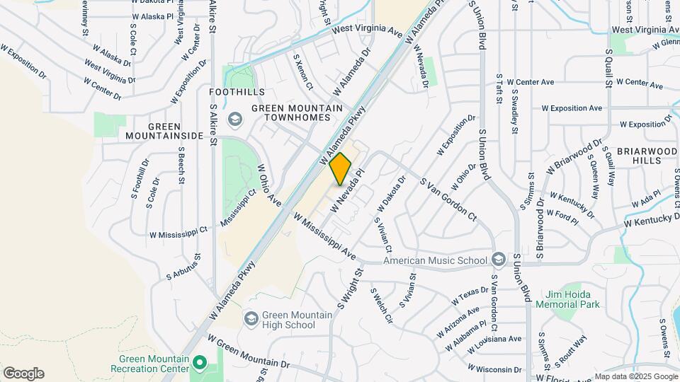 12775 W Nevada Pl Map and Location Details