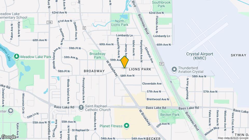 5827 Jersey Ave N Mapa y Detalles de la Ubicación