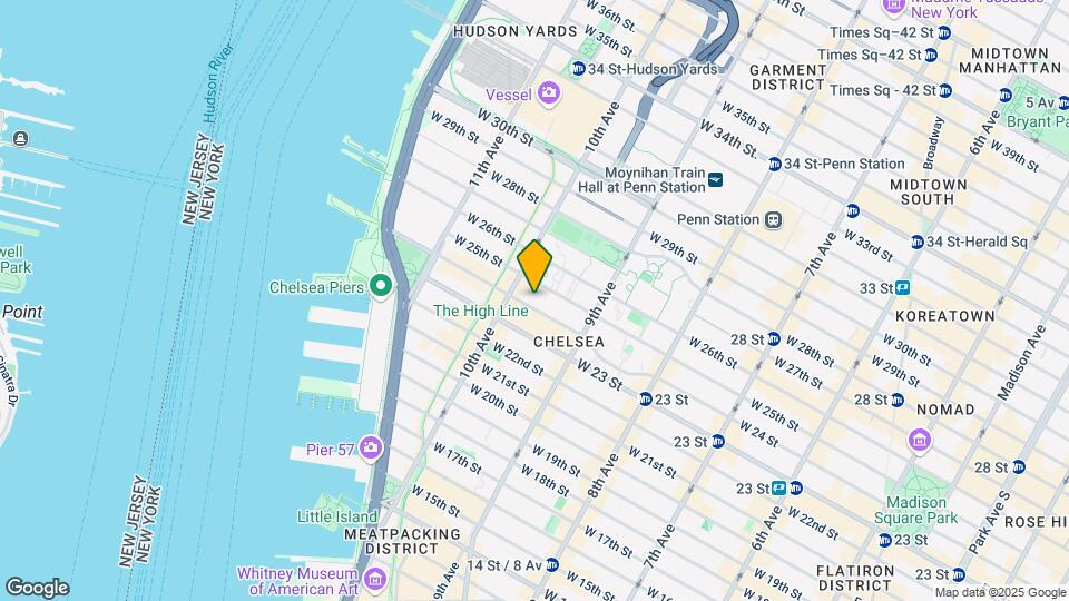 449 W 24th St Map and Location Details