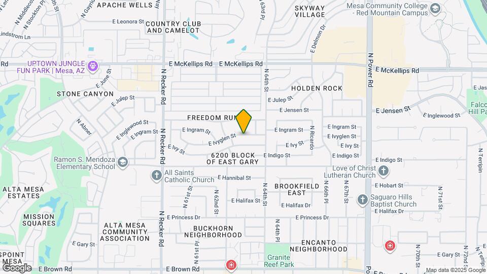 6309 E Ivyglen St Map and Location Details