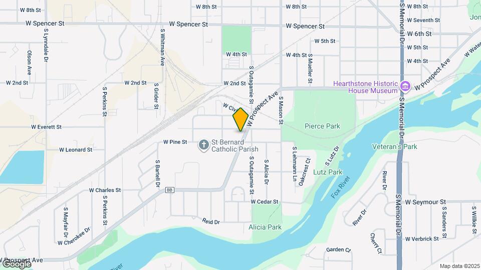 1436 W Prospect Ave Map and Location Details