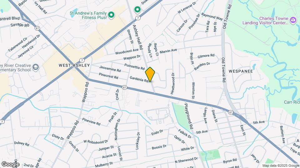 1219 Ashley Hall Rd, Unit 1219 Ashley Hall Rd. #A Map and Location Details
