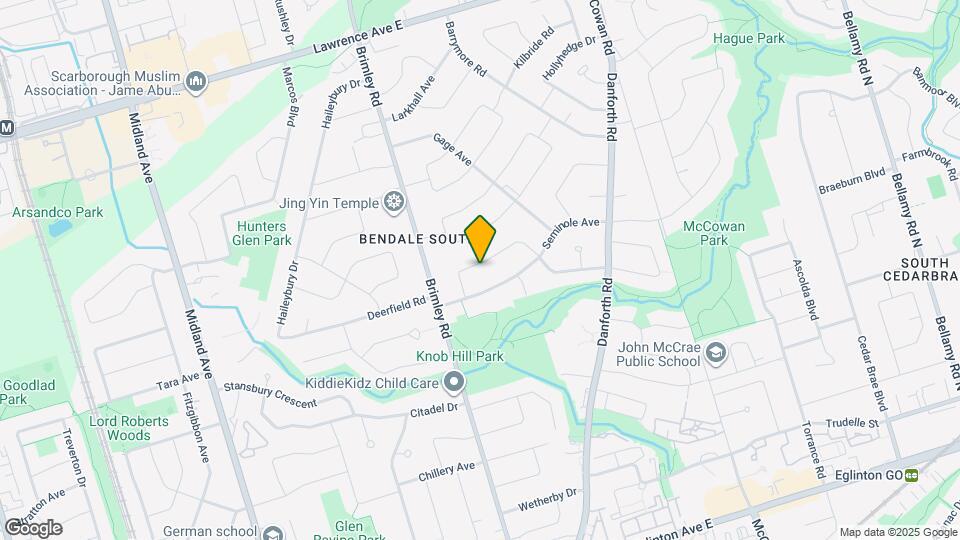 27 Tansley Ave Map and Location Details