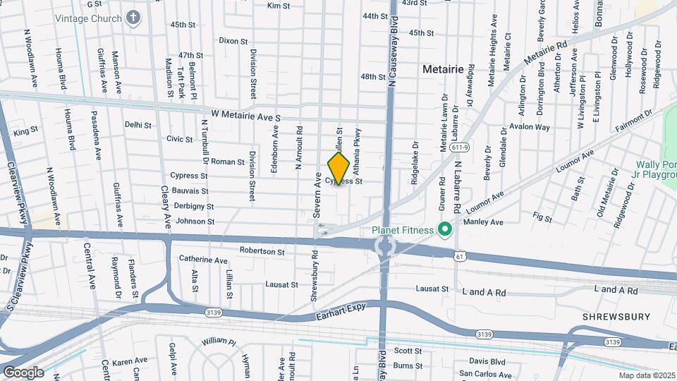 405 N Hullen St Map and Location Details