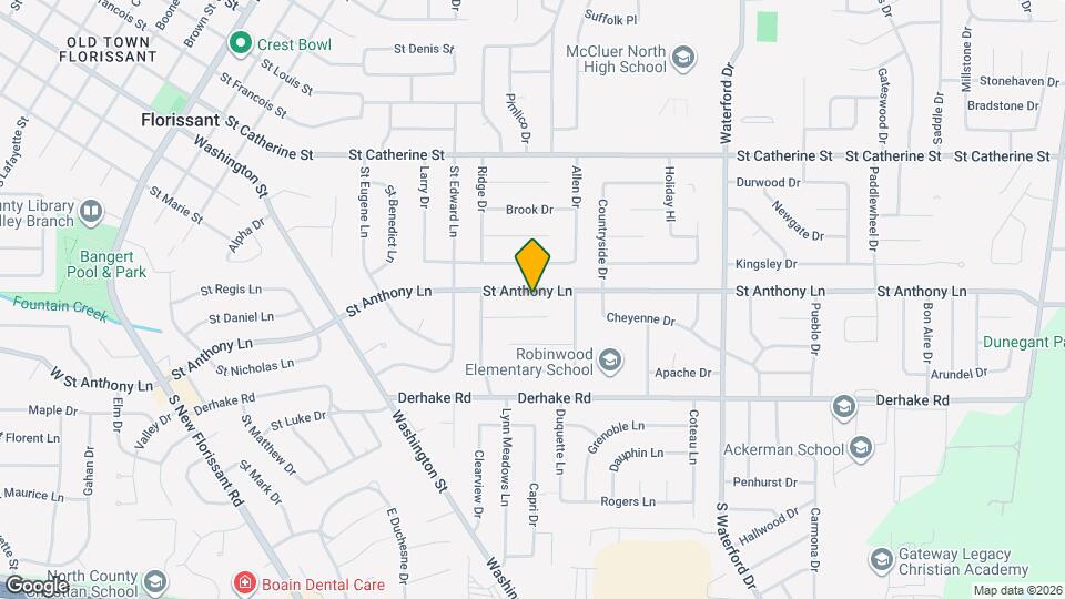 830 St Anthony Ln Mapa y Detalles de la Ubicación