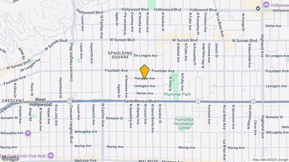 7612 Hampton Ave Map and Location Details