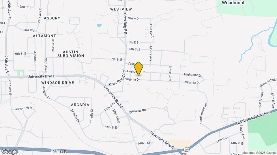 4112 Virginia Dr Map and Location Details