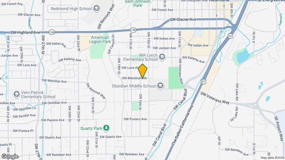 1548 SW Metolius Ave Map and Location Details