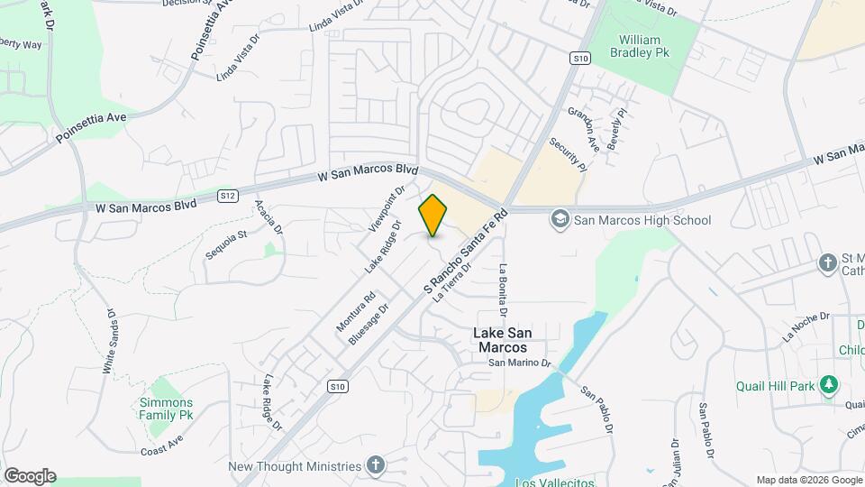 858 S Rancho Santa Fe Rd Map and Location Details