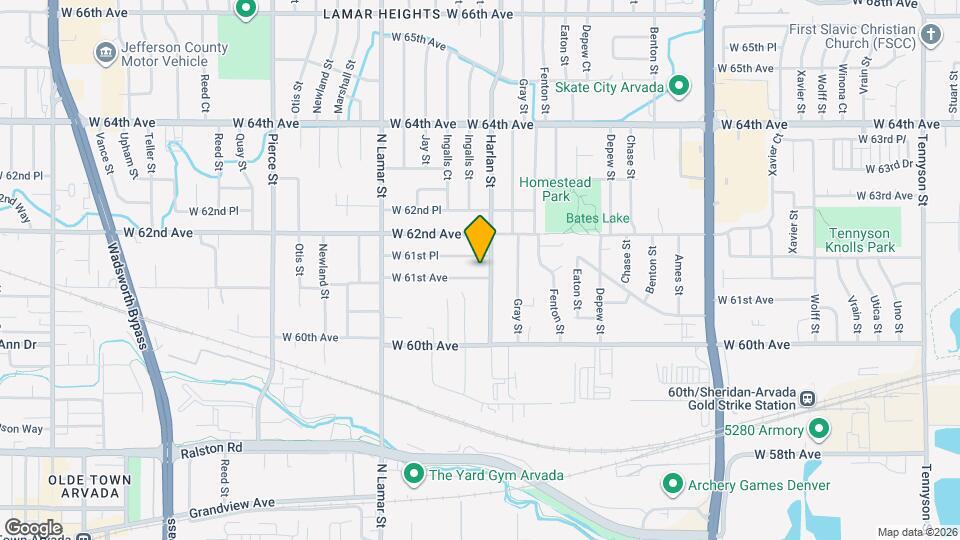 6025 W 61st Ave Map and Location Details