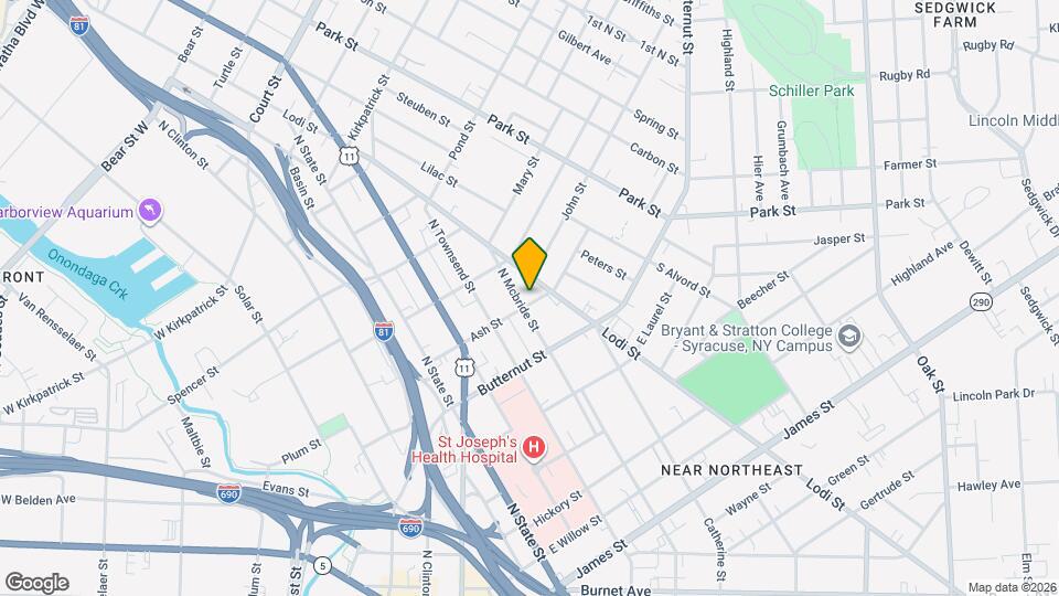 405 Ash St Mapa y Detalles de la Ubicación