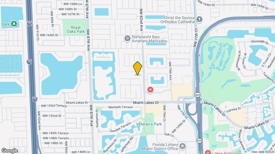 8235 NW 157th Terrace Map and Location Details