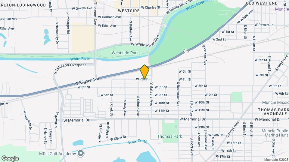 2225 W 7th St Map and Location Details