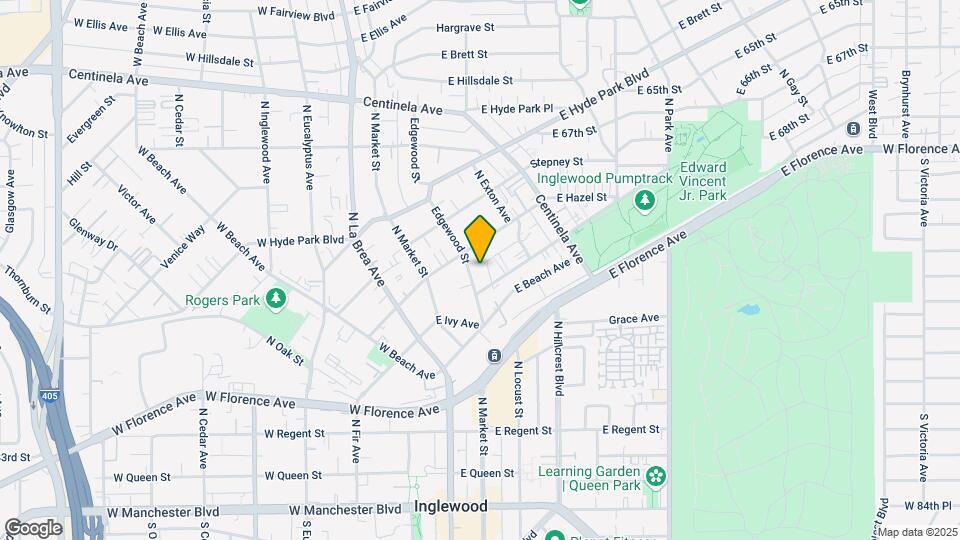 452 Edgewood St Map and Location Details