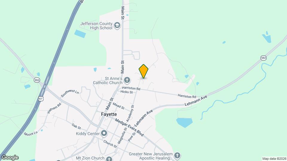 Fayette Elderly Housing Map and Location Details