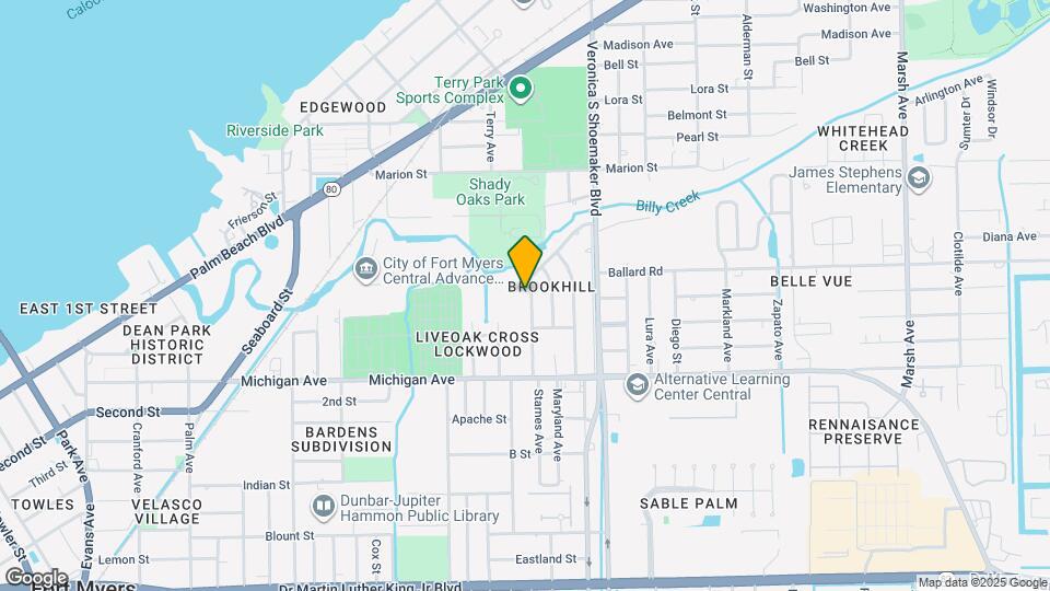 1412 Brookhill Dr Mapa y Detalles de la Ubicación