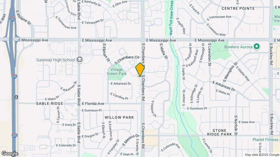 1325 S Chambers Rd Map and Location Details