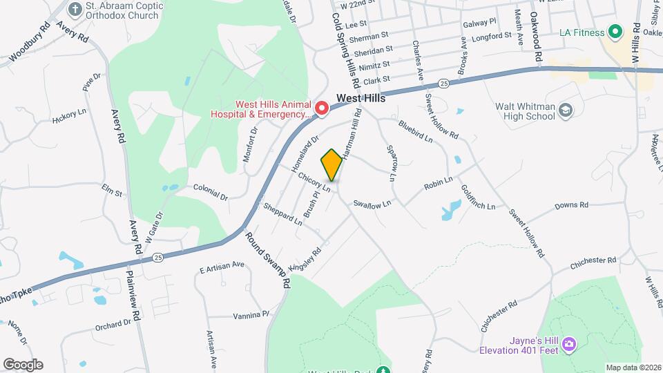 43 Hartman Hill Rd Map and Location Details