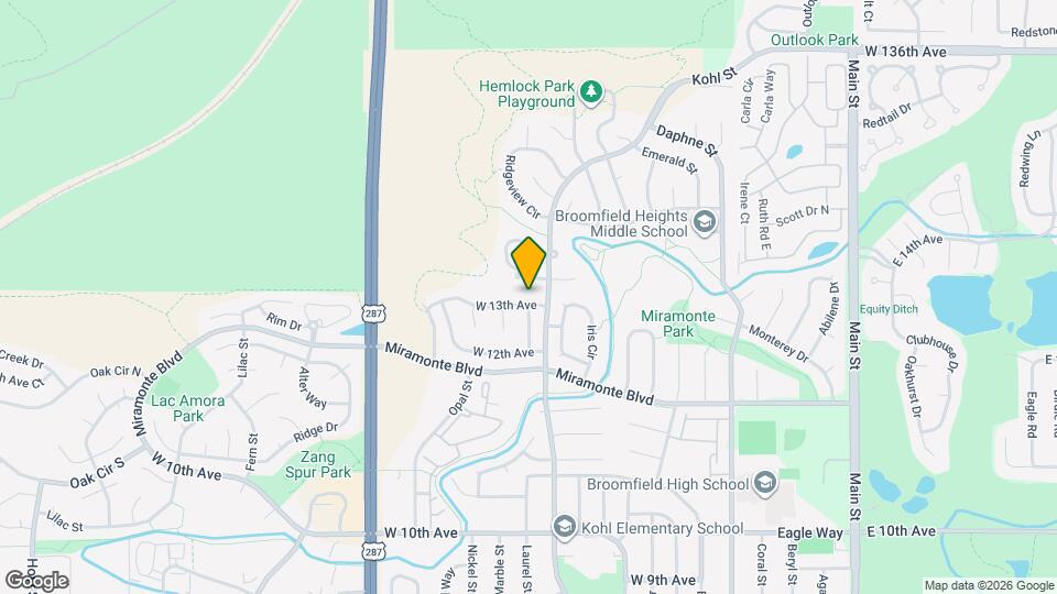 1235 W 13th Ave, Unit SI ID1604804P Map and Location Details