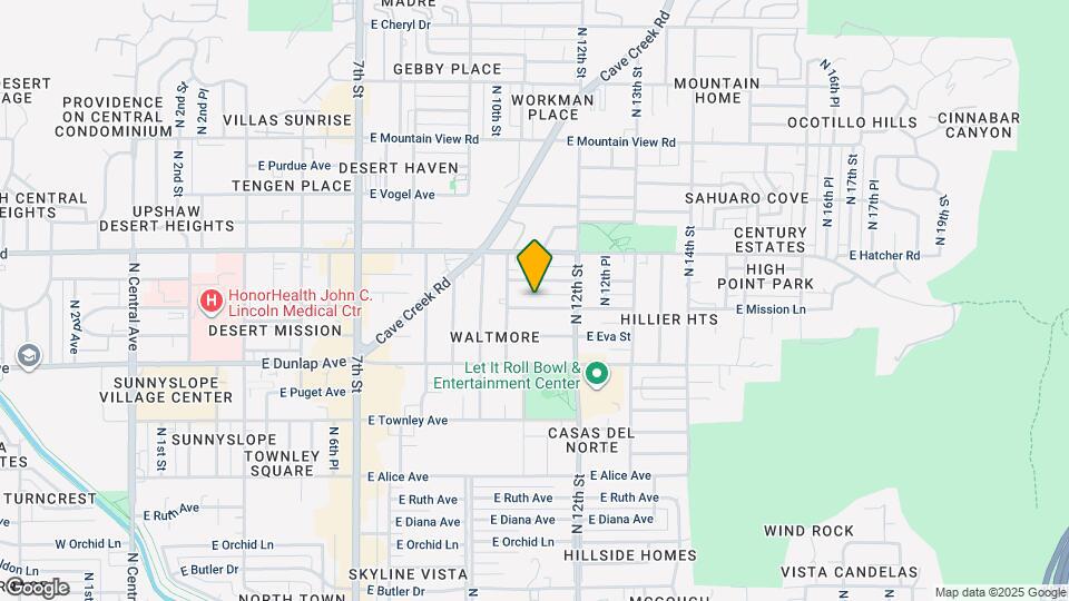 1120 E Mission Ln Map and Location Details