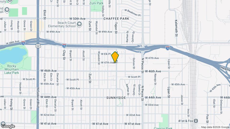 2000 W 47th Ave Map and Location Details