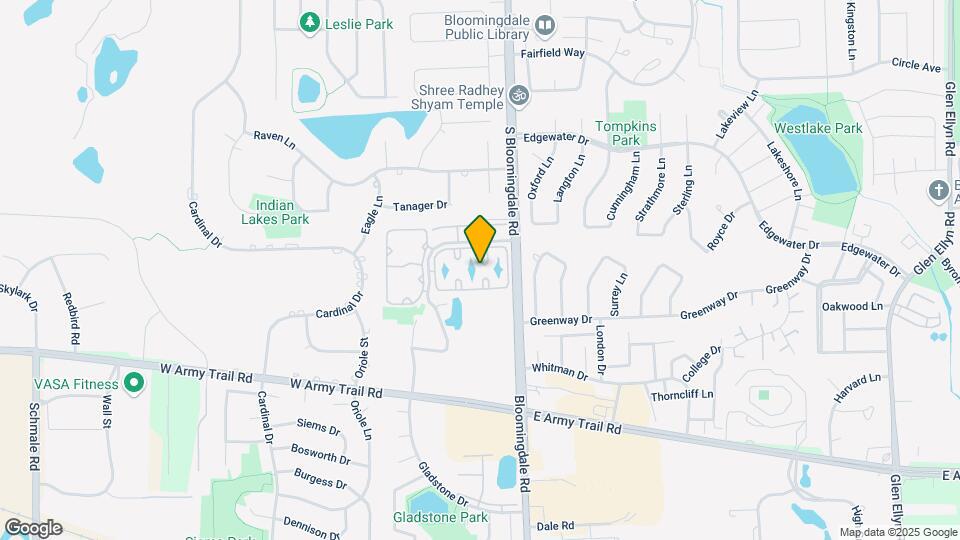185 N Waters Edge Dr Map and Location Details