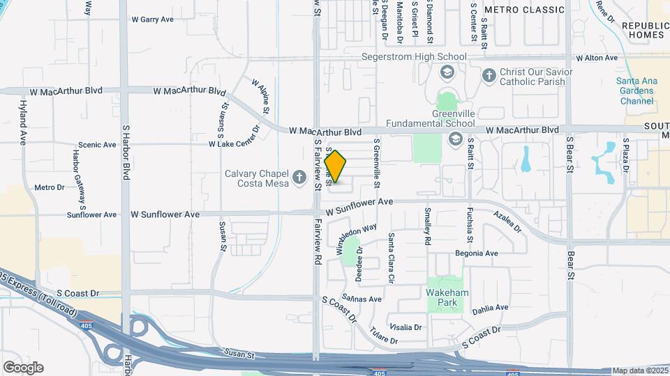 2733 W Keller Ave Map and Location Details