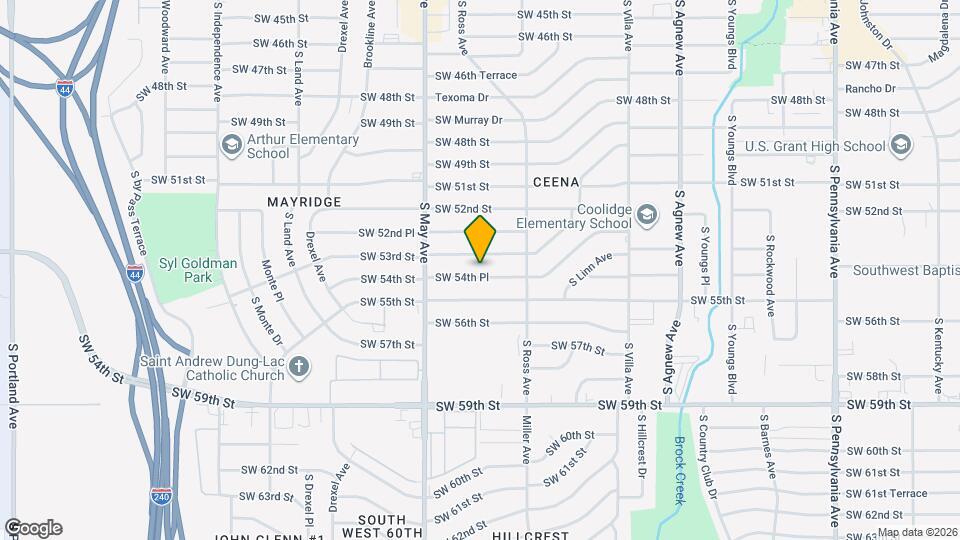 2741 SW 54th Pl Map and Location Details