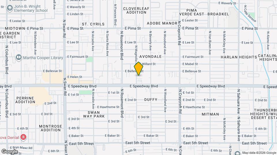 1150 N Magnolia Ave Mapa y Detalles de la Ubicación