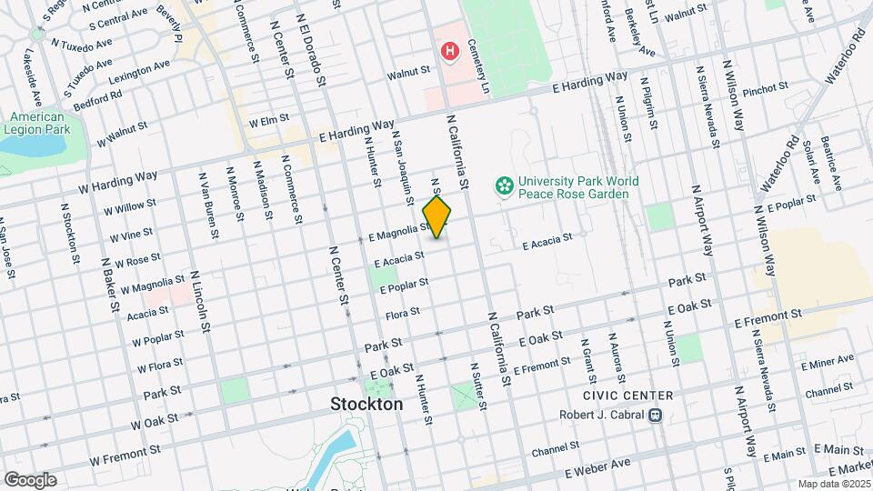327 E Acacia St Mapa y Detalles de la Ubicación