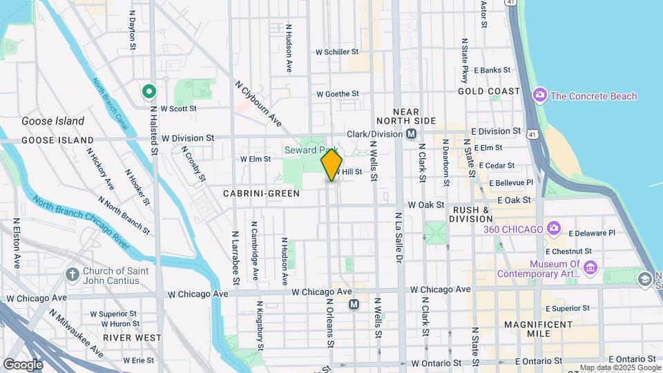 1031 N Orleans St Map and Location Details