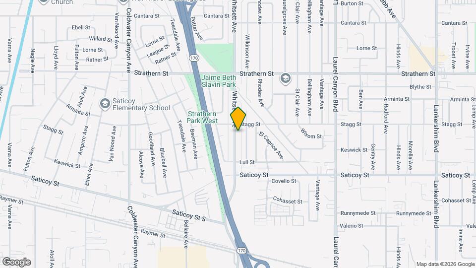 7738 Whitsett Ave Map and Location Details