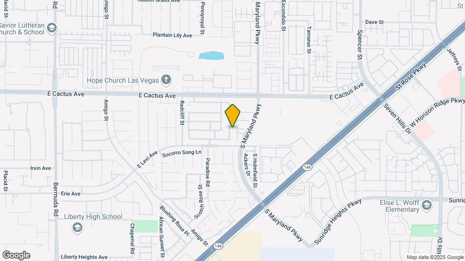 10638 Pueblo Springs St Map and Location Details