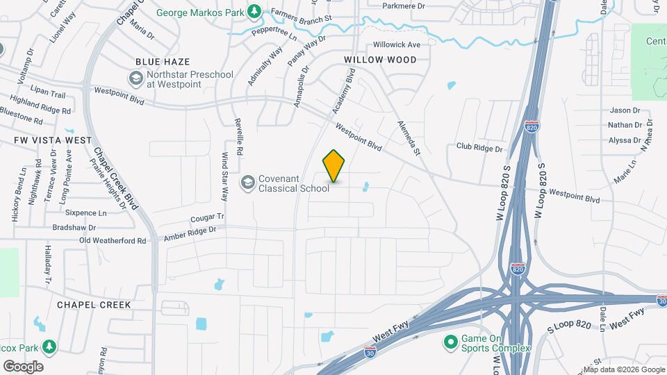 9749 Fallston Dr Map and Location Details