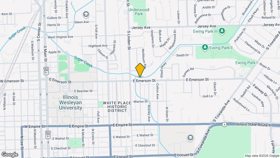 814 E Emerson St Map and Location Details