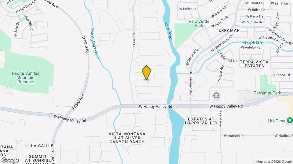 7671 W Smoketree Dr Map and Location Details