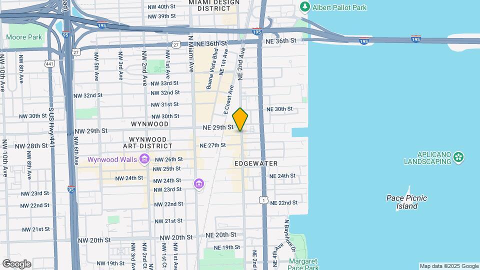 2800 NE 2nd Ave, Unit 1303 Mapa y Detalles de la Ubicación