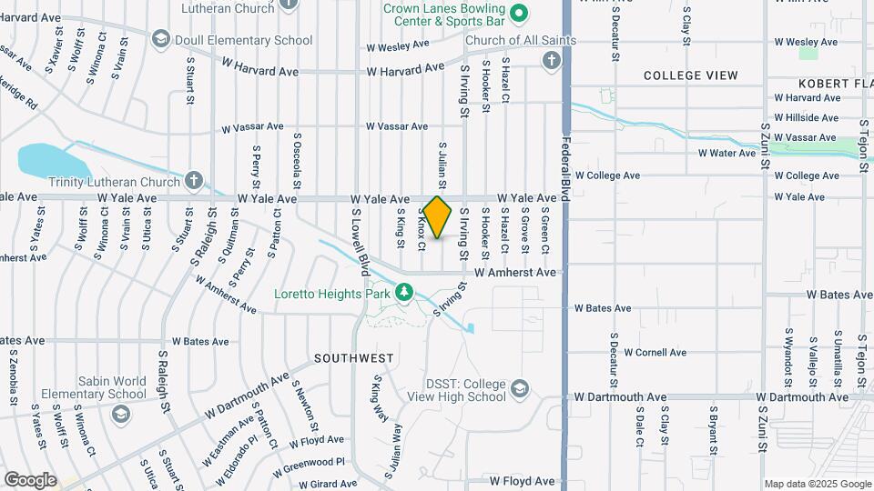 2763 S Julian St Map and Location Details