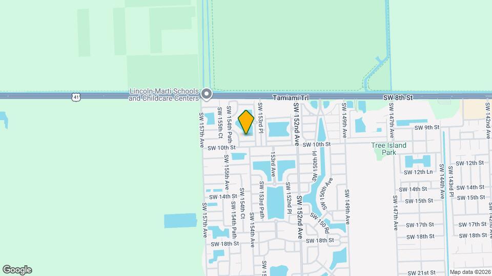 15411 SW 9th Way Map and Location Details