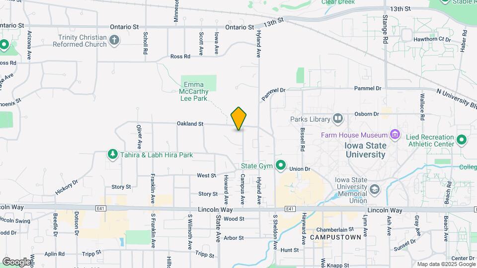 263 Campus Ave Map and Location Details