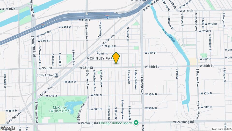 1756 W 35th St Map and Location Details