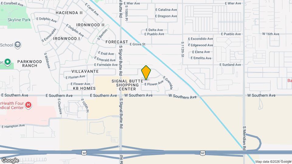 10940 E Flower Ave Map and Location Details