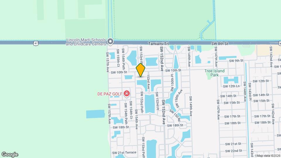 15350 SW 11th St Map and Location Details