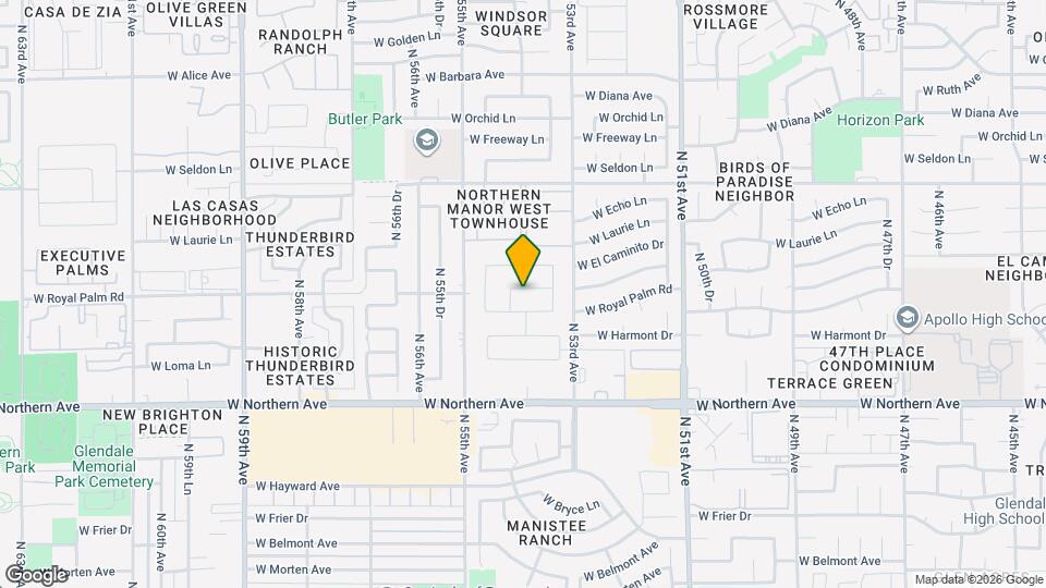 5411 W Royal Palm Rd Mapa y Detalles de la Ubicación