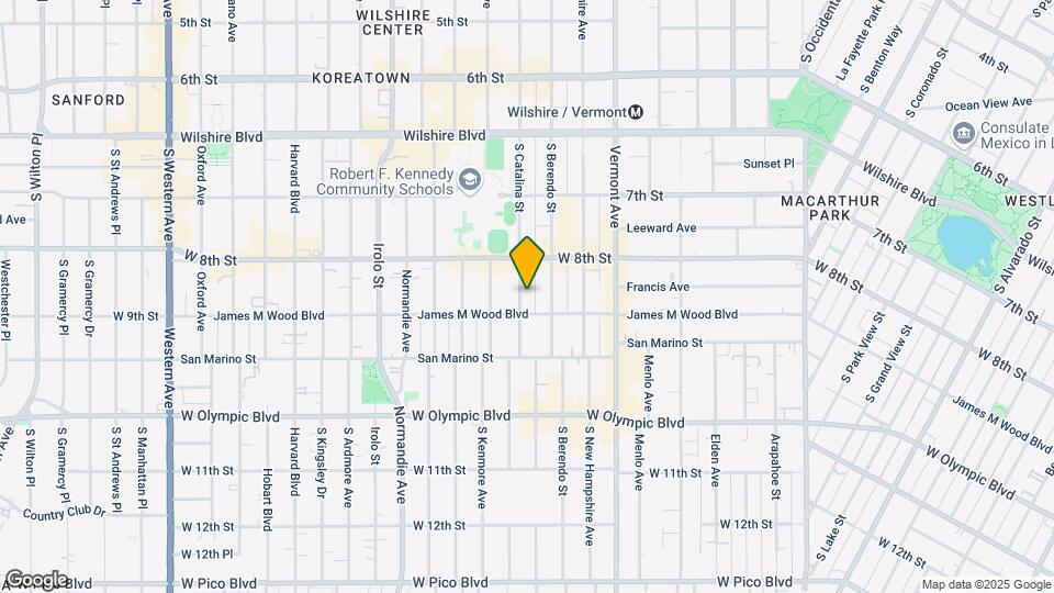 846 S Catalina St Map and Location Details