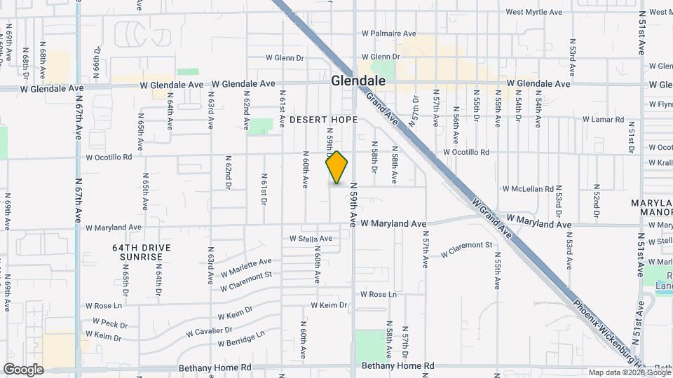 6547 N 59th Dr Map and Location Details